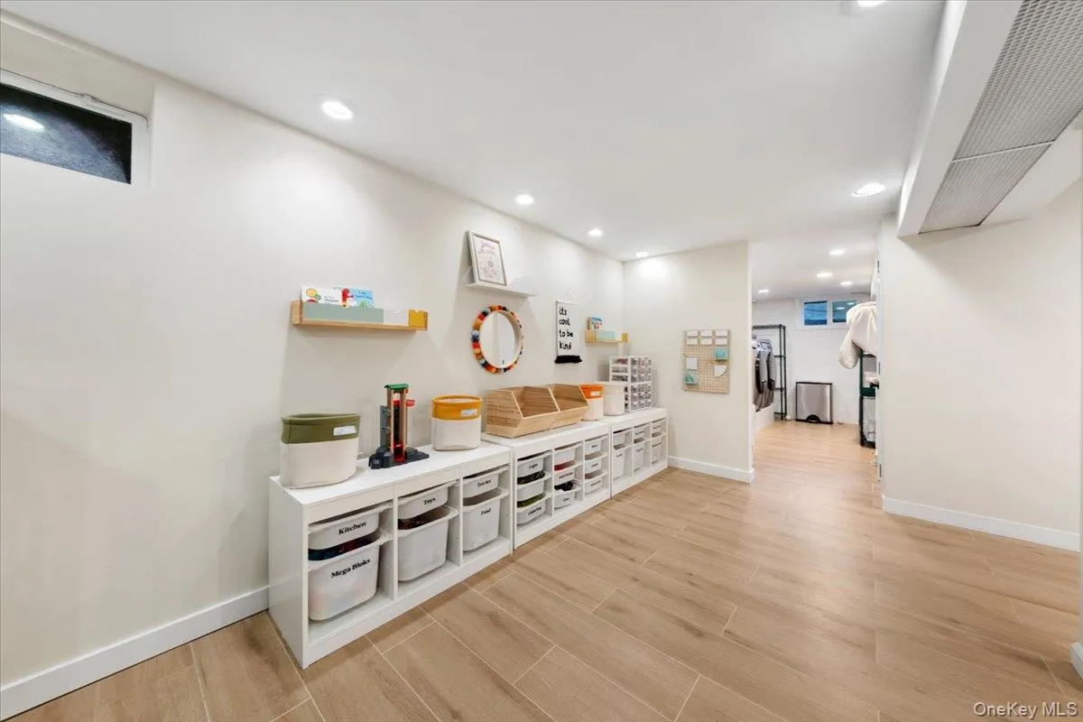 Versatile basement with ample storage and recreation space. Versatile basement with ample storage and recreation space.