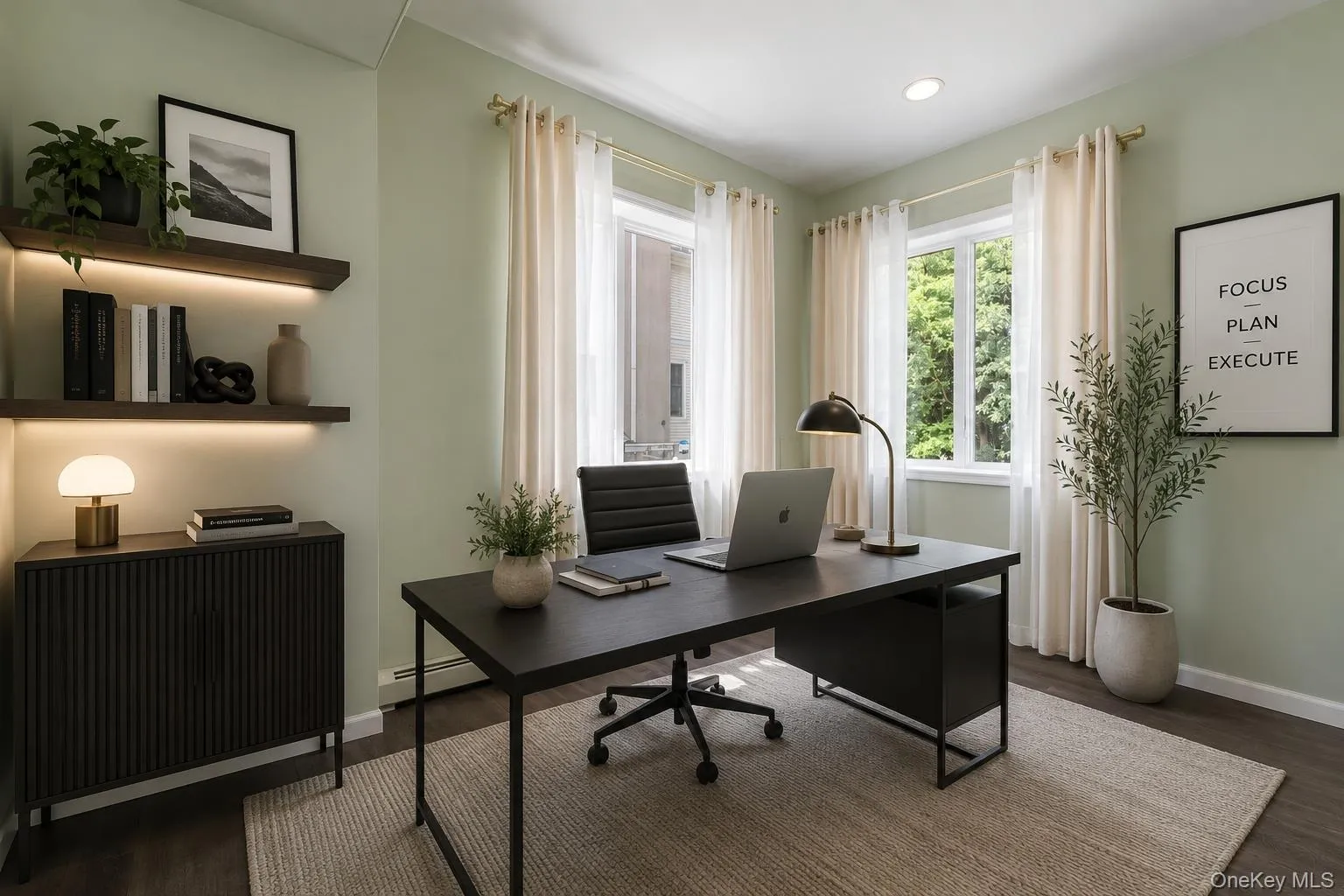 5th bedroom or office in walk out basement with seasonal river views, virtually staged 5th bedroom or office in walk out basement with seasonal river views, virtually staged