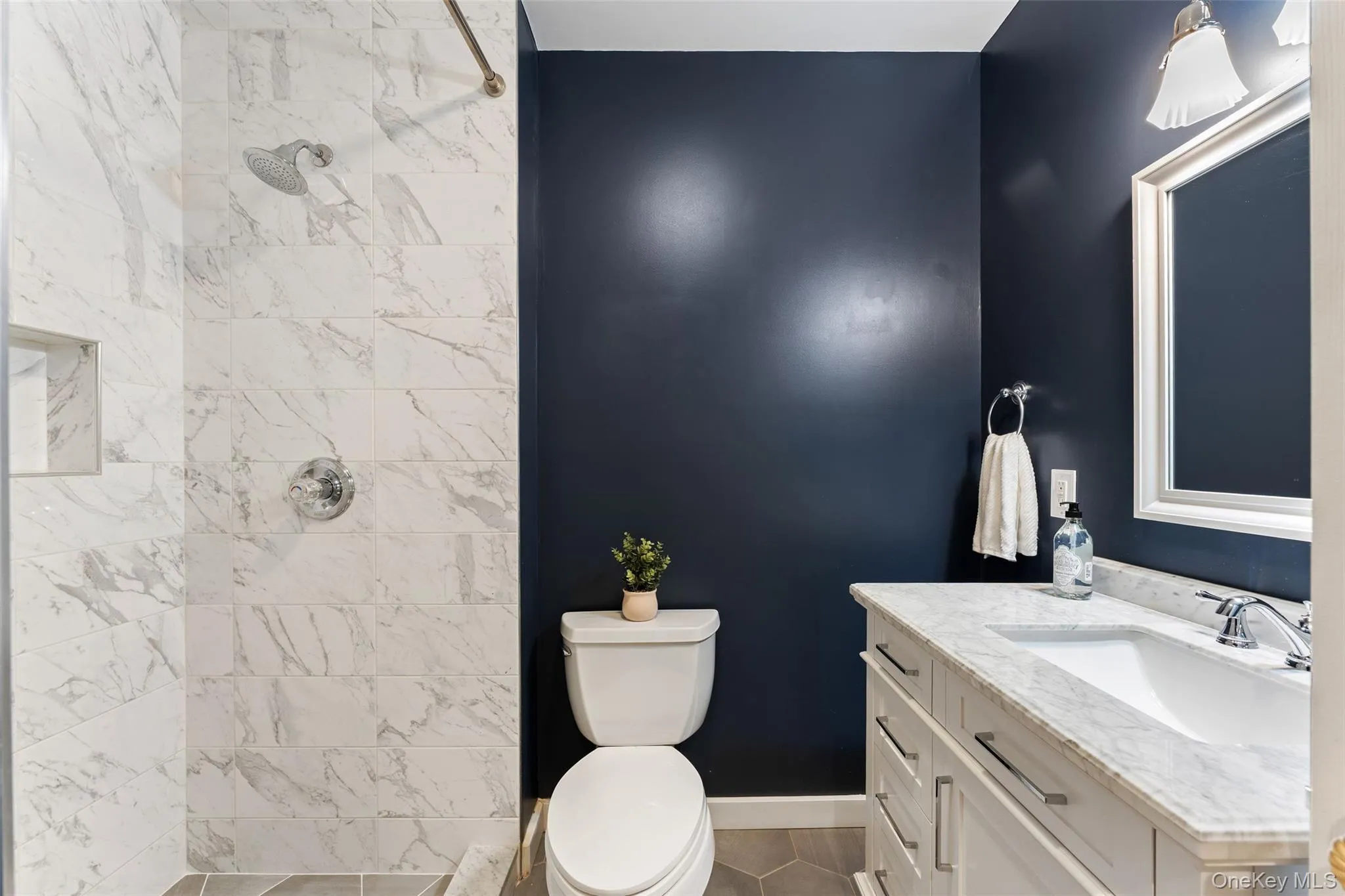 Full updated bathroom in basement Full updated bathroom in basement