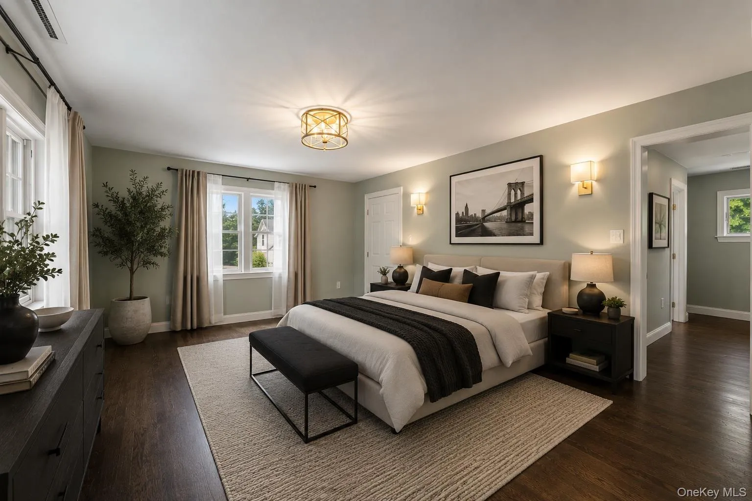 Primary suite with a bonus changing room and 4 custom closets including one walk in Primary suite with a bonus changing room and 4 custom closets including one walk in