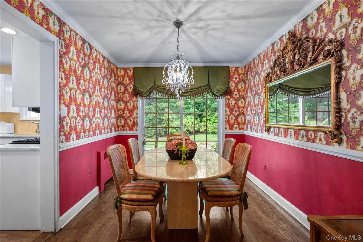 Formal dining room with view of backyard Formal dining room with view of backyard