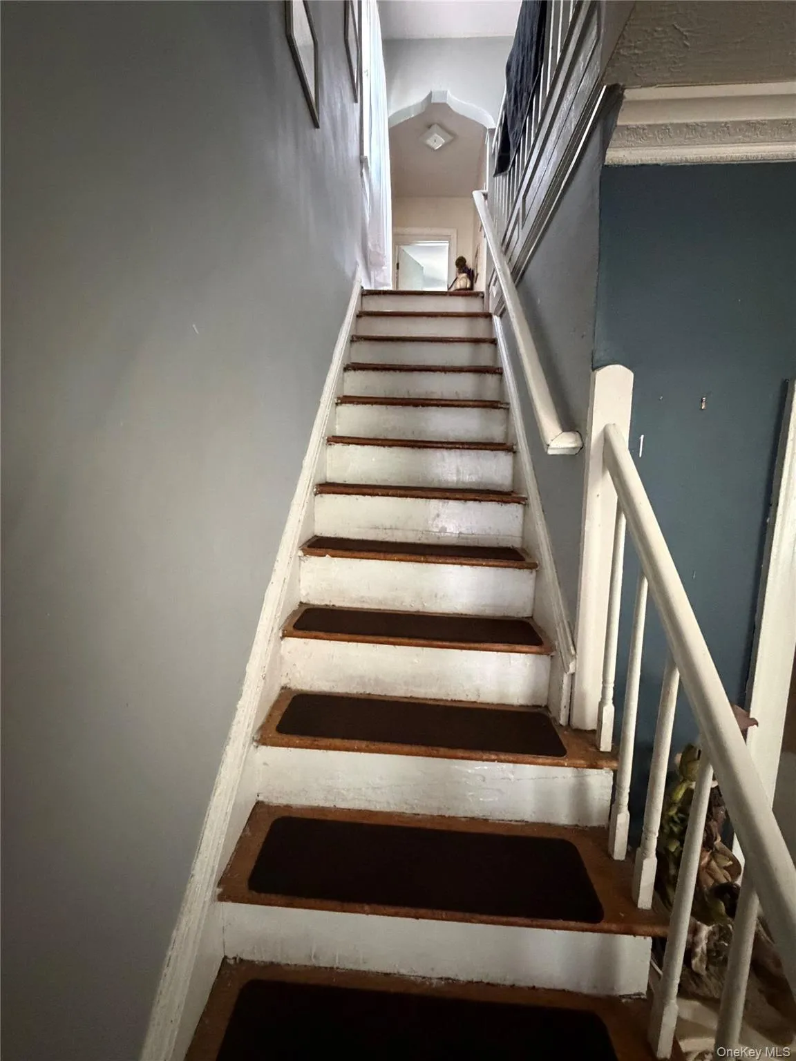 Staircase leading upstairs. Staircase leading upstairs.