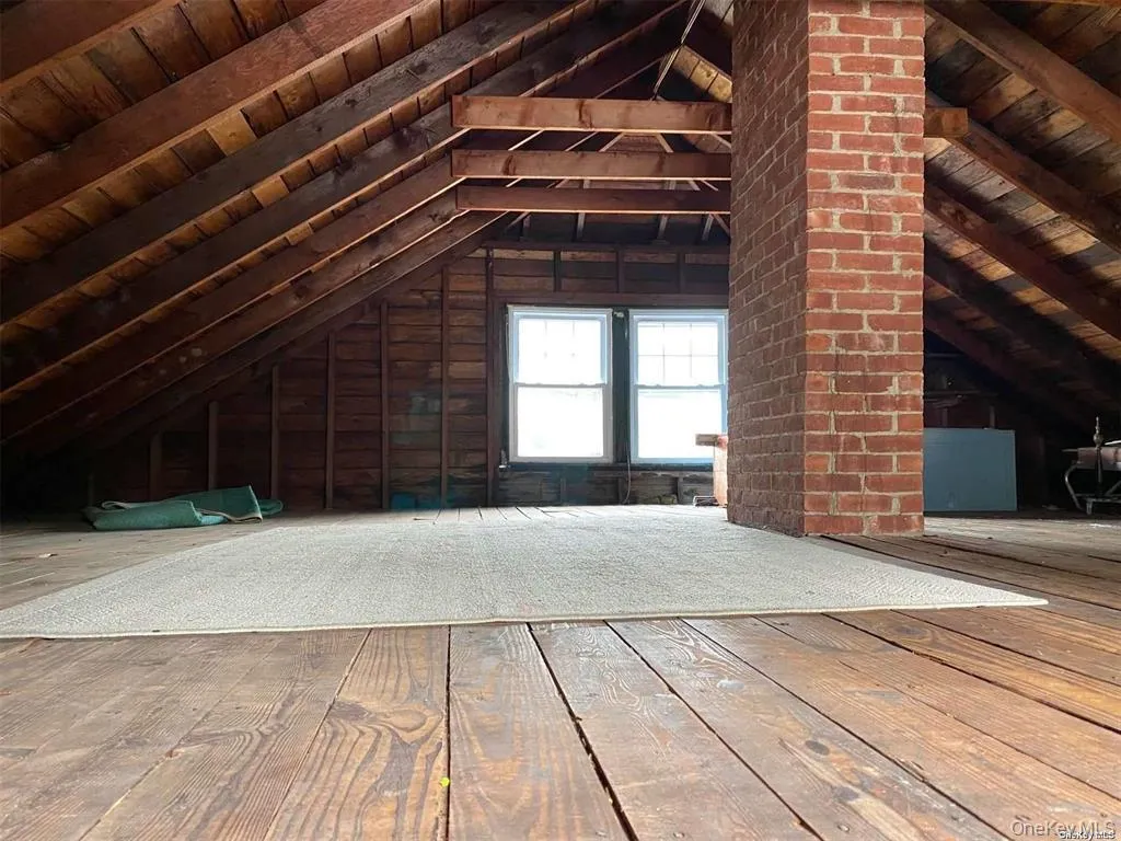 Walk up attic for storage Walk up attic for storage