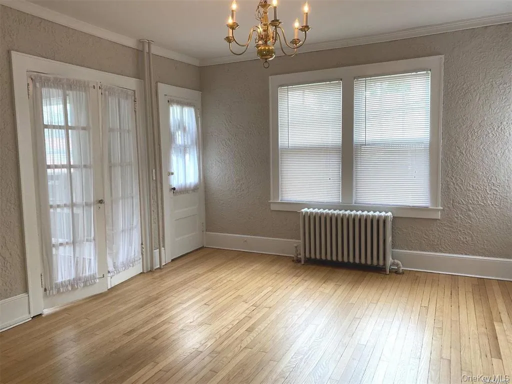 dining room with French doors to living room dining room with French doors to living room