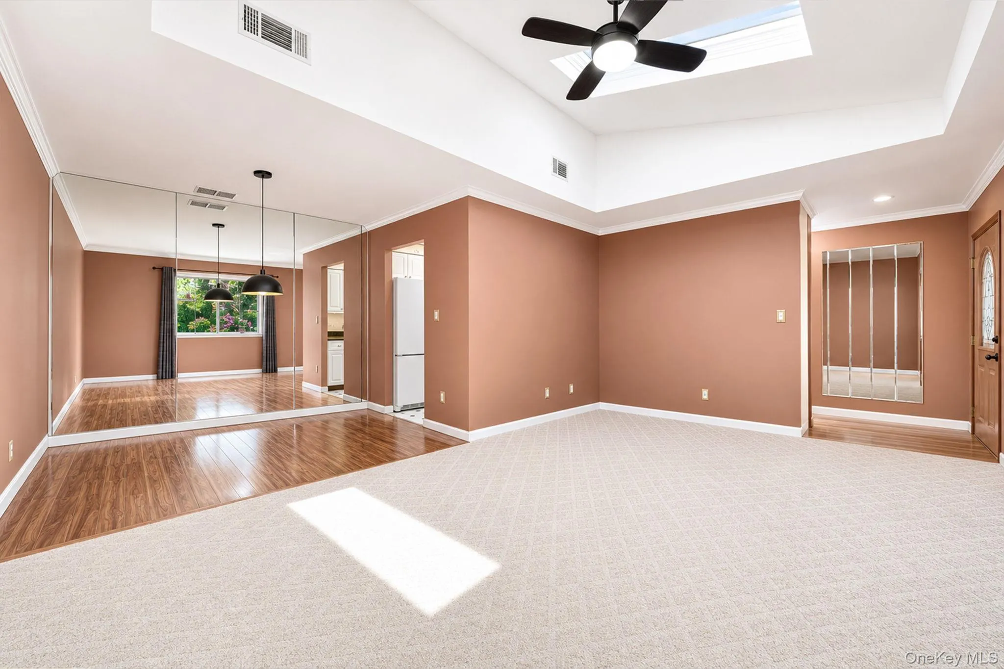 Spacious living area view. Spacious living area view.
