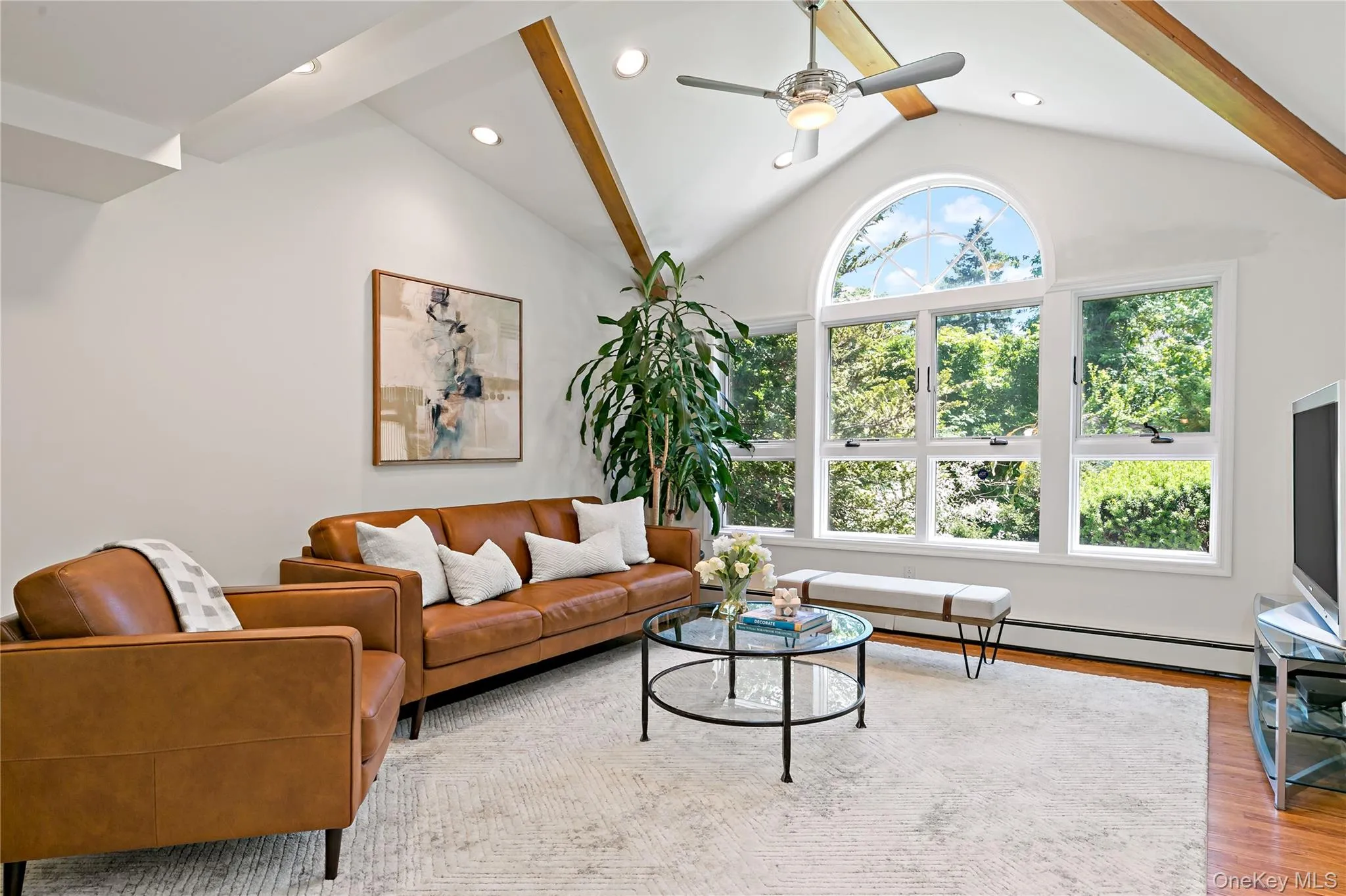 Family Room with Beamed Ceiling Family Room with Beamed Ceiling