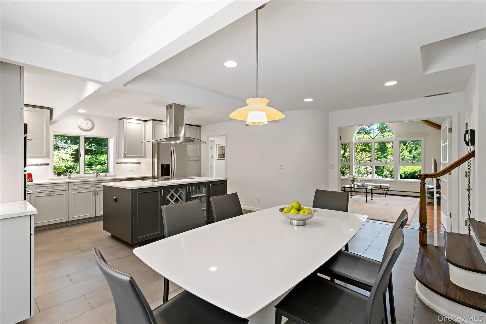 Kitchen flows seamlessly into the Family Room Kitchen flows seamlessly into the Family Room