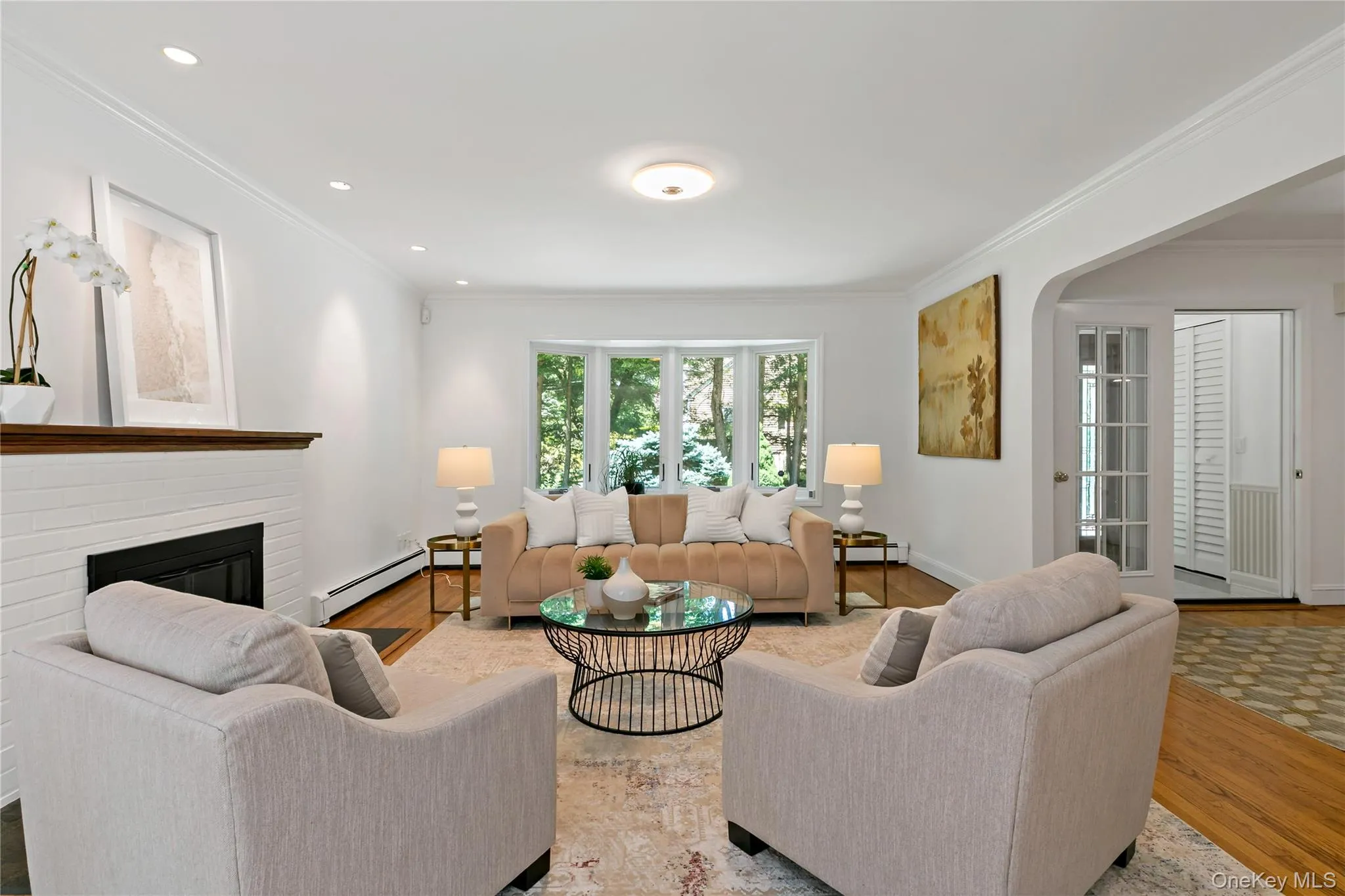 Another view of Living Room overlooking nature landscaping Another view of Living Room overlooking nature landscaping