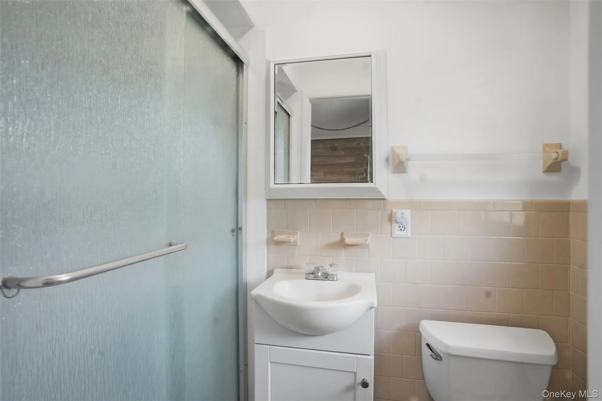 Primary full bathroom with walk-in shower Primary full bathroom with walk-in shower