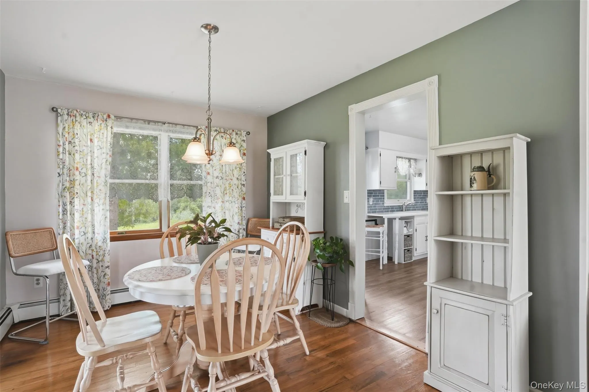 Casual or formal dining opens to kitchen for ease of serving meals. Casual or formal dining opens to kitchen for ease of serving meals.