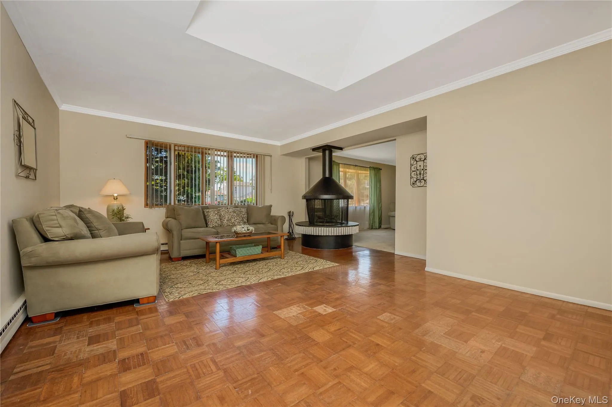 Off Formal Dining Room with Focal Point Wood Burning Fireplace Off Formal Dining Room with Focal Point Wood Burning Fireplace