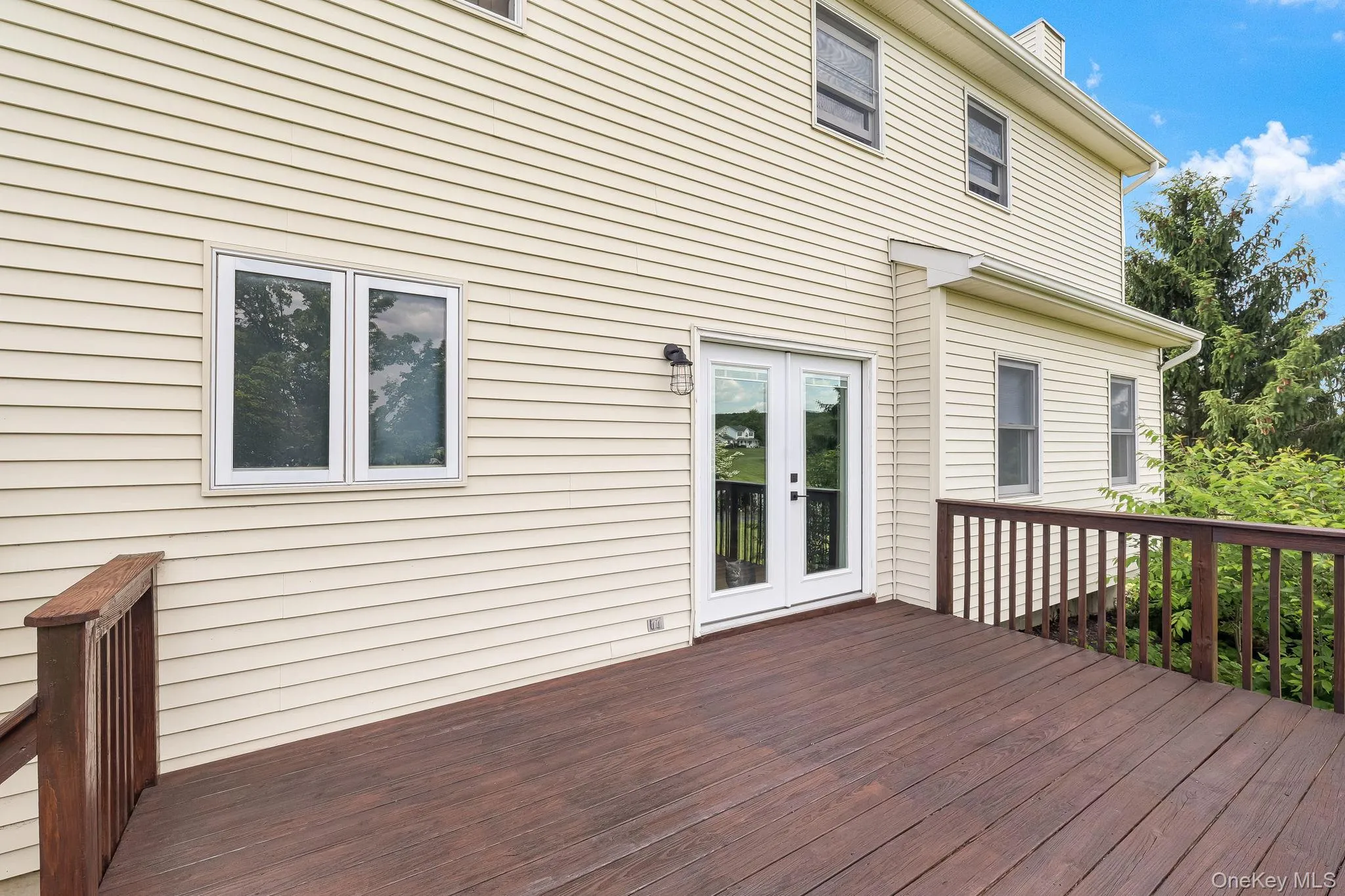 There's a spacious deck just off the kitchen that has just been refinished. Great for BBQ's. There's a spacious deck just off the kitchen that has just been refinished. Great for BBQ's.