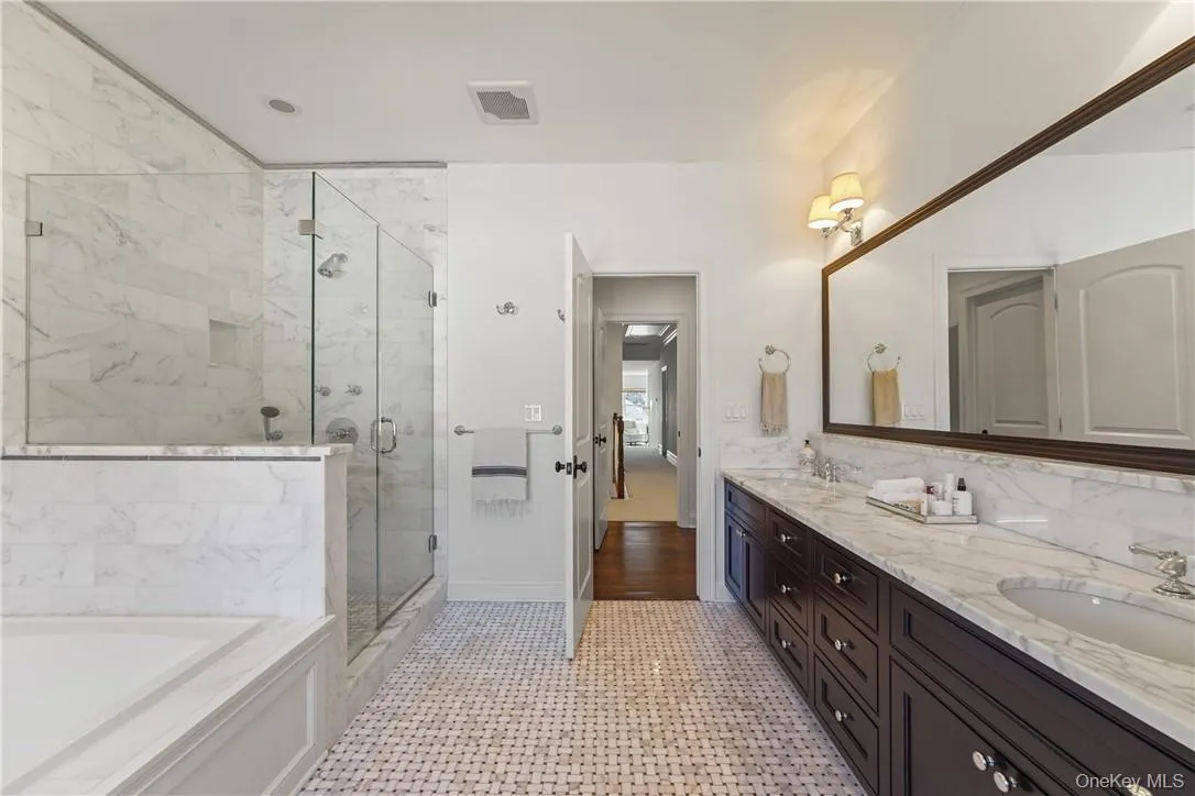 Primary marble bathroom Primary marble bathroom