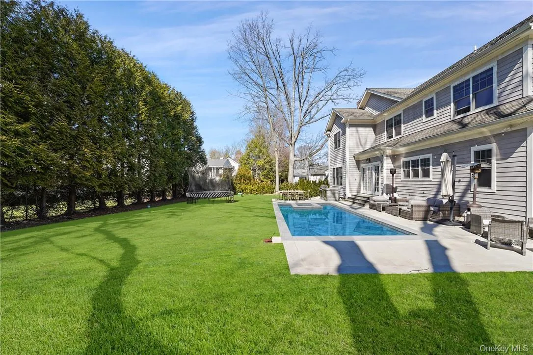 Saltwater gunite pool and level park like property Saltwater gunite pool and level park like property