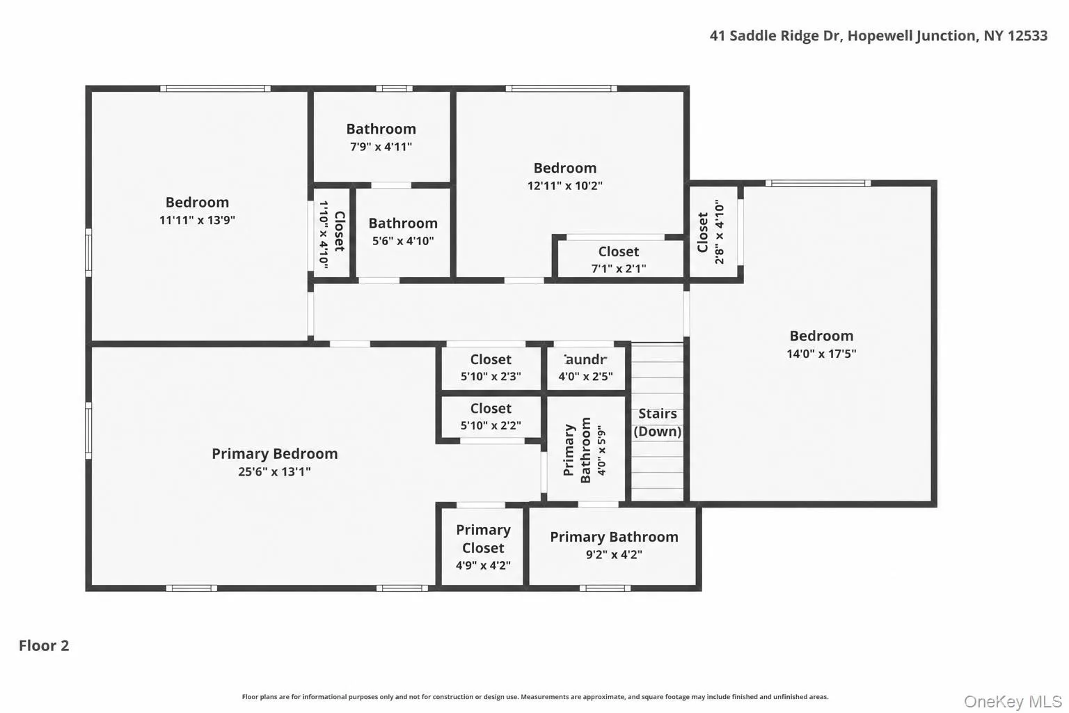Second floor layout Second floor layout