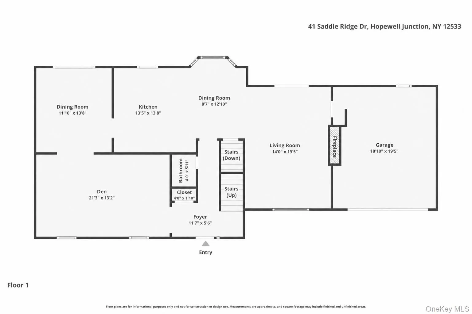 First floor layout First floor layout