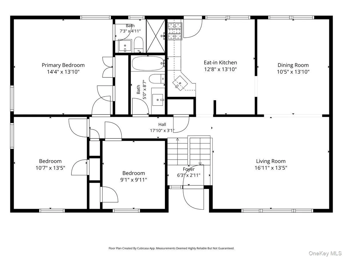 Main level floor plan. Main level floor plan.