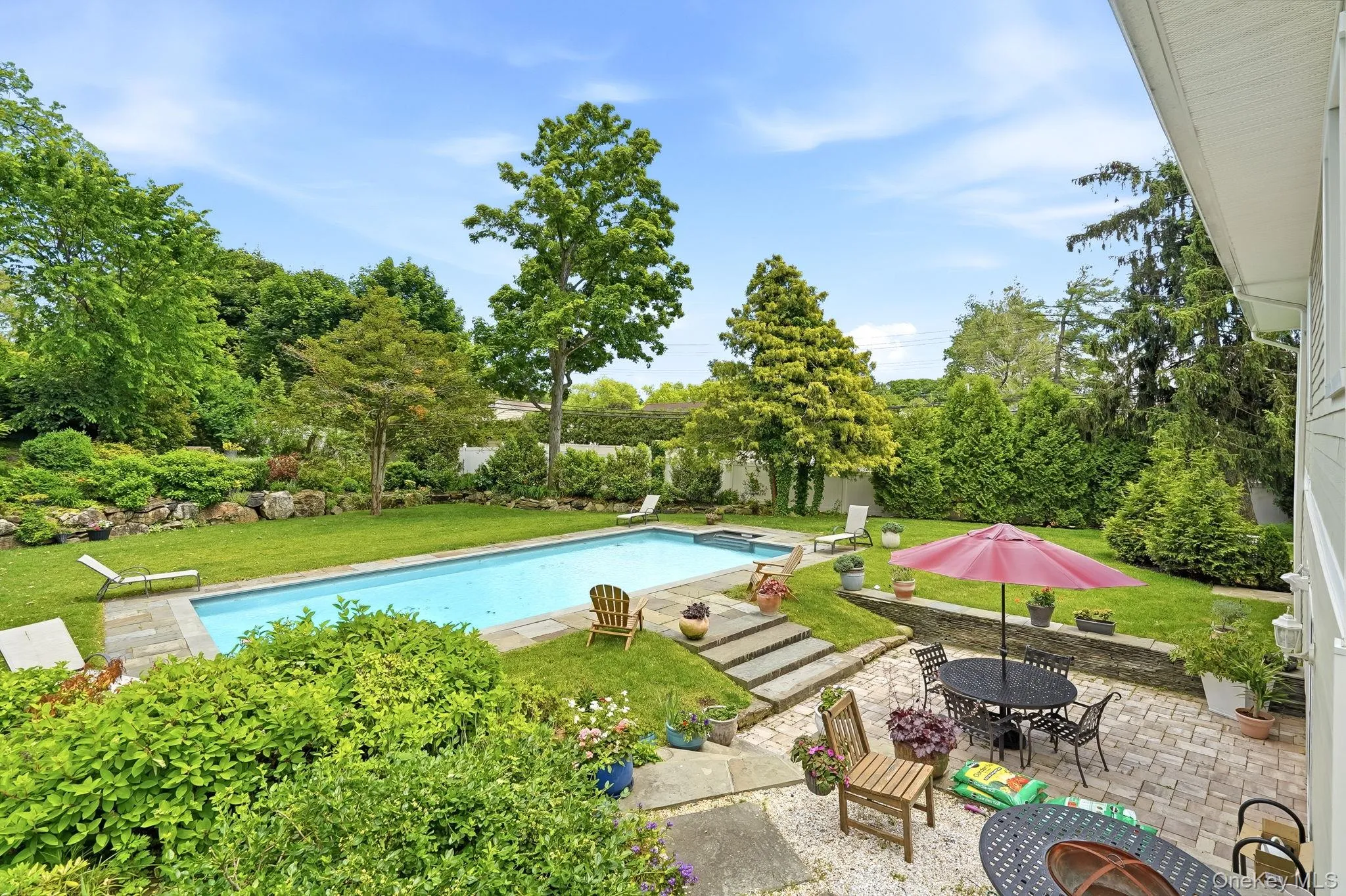Rear Parklike Property with Pool and Patio Rear Parklike Property with Pool and Patio
