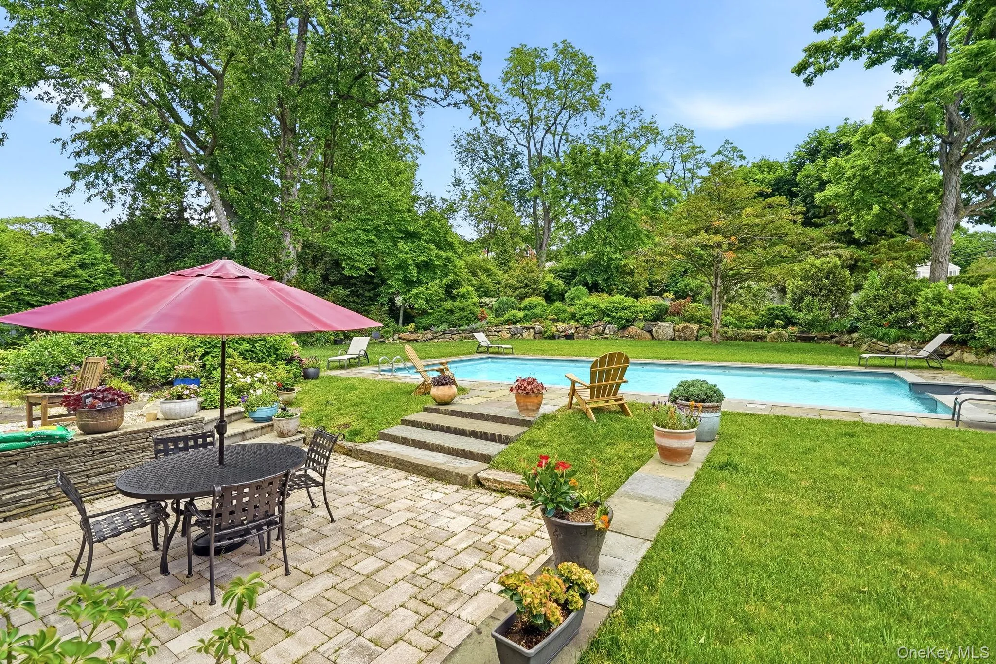 Rear Parklike Property with Pool and Patio Rear Parklike Property with Pool and Patio