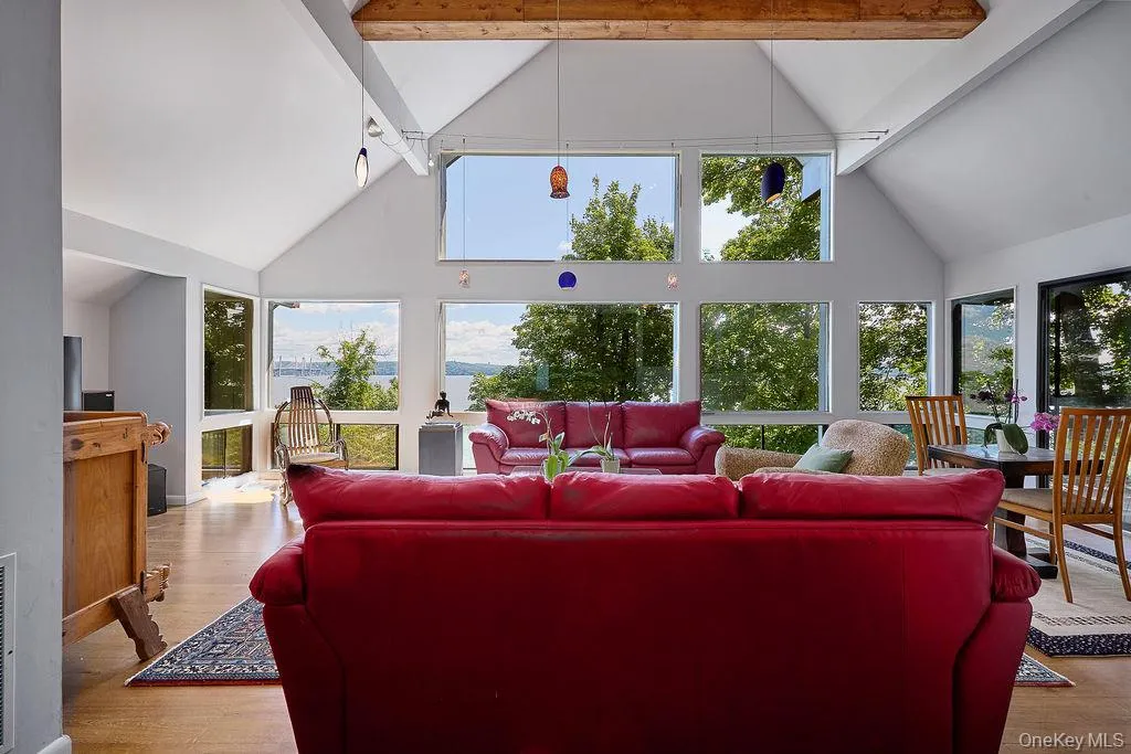 Large windows with river views Large windows with river views