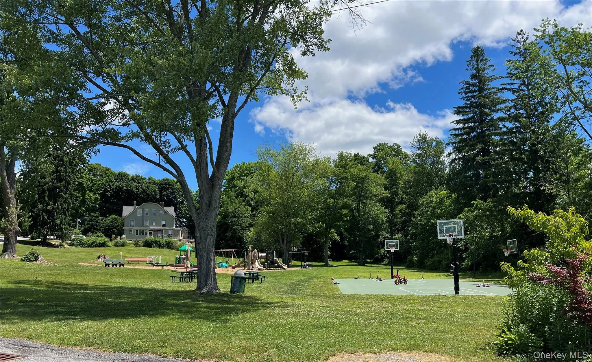 Community playground and sport court Community playground and sport court