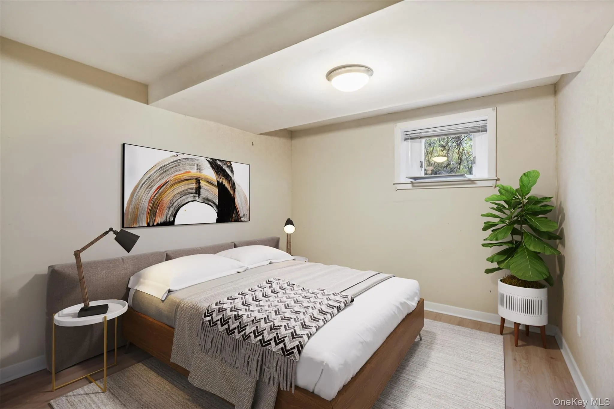 Lower level virtually enhanced bedroom. Lower level virtually enhanced bedroom.