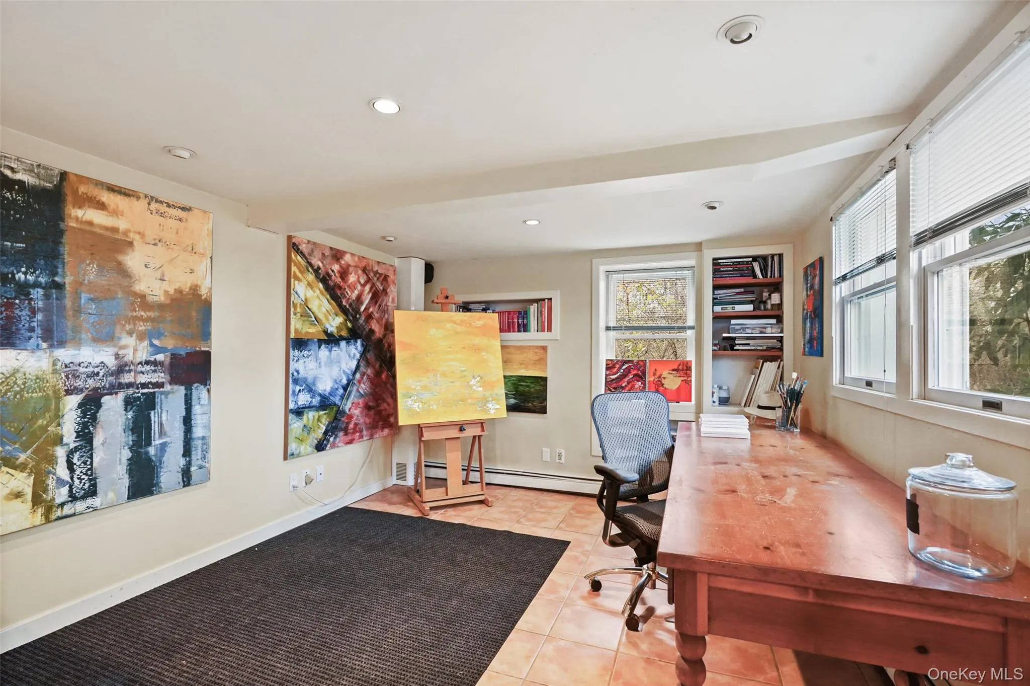 Lower level office, art studio or playroom. Lower level office, art studio or playroom.