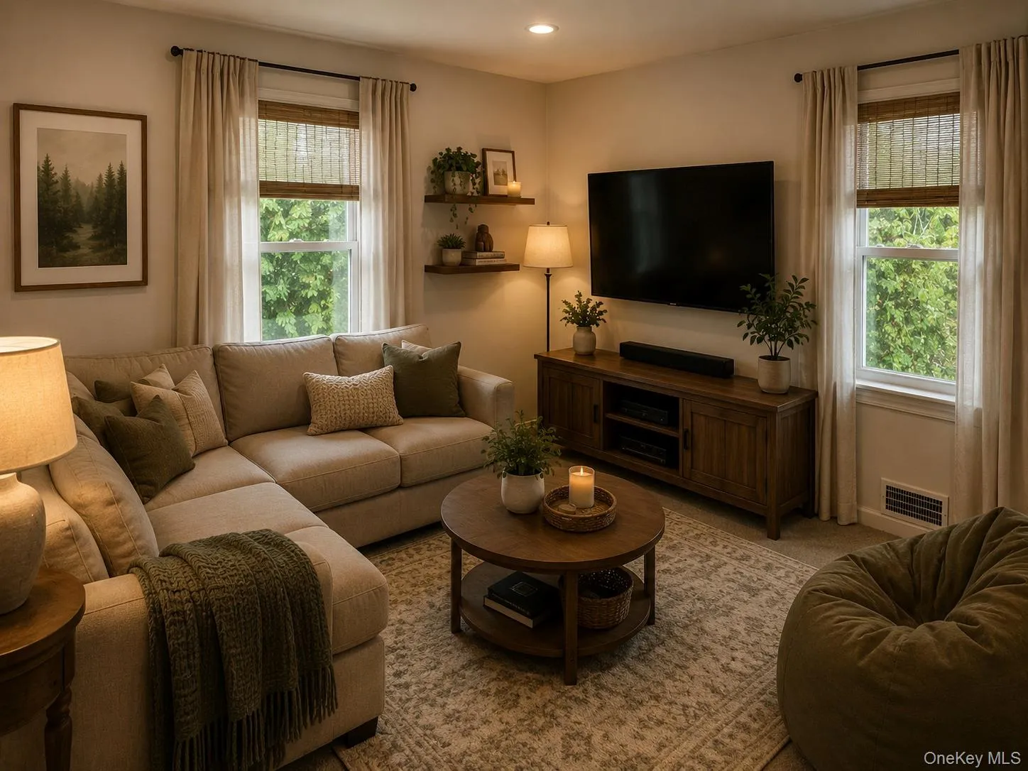 Downstairs Back Bedroom Reimagined into a Den Downstairs Back Bedroom Reimagined into a Den