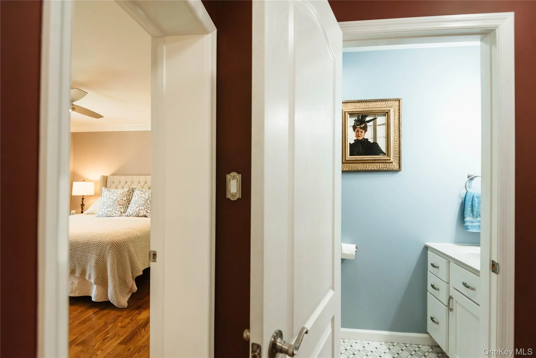 1st Floor primary bedroom suite and hallway half bath 1st Floor primary bedroom suite and hallway half bath