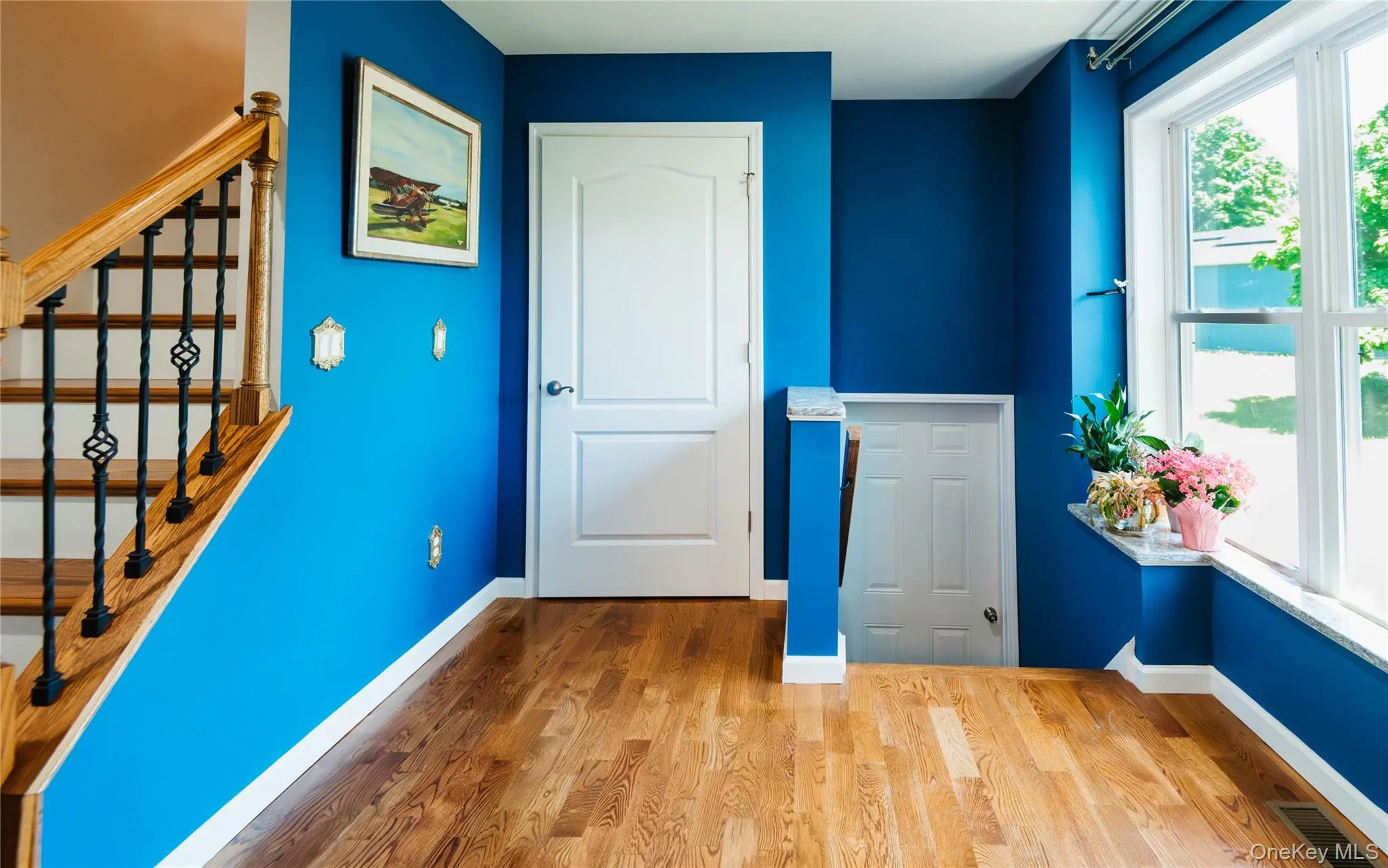 Entry from garage below and up to Bedroom #4 above Entry from garage below and up to Bedroom #4 above