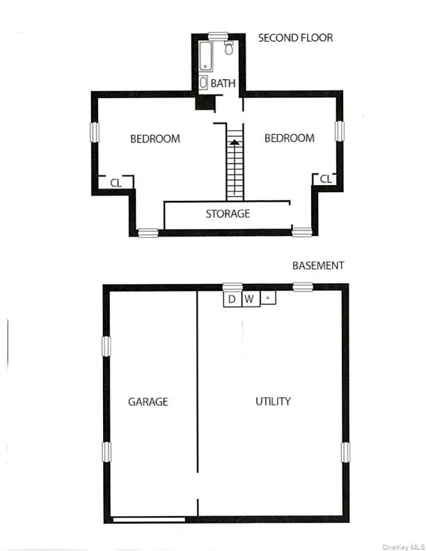 Second FloorBasement/Garage Second FloorBasement/Garage