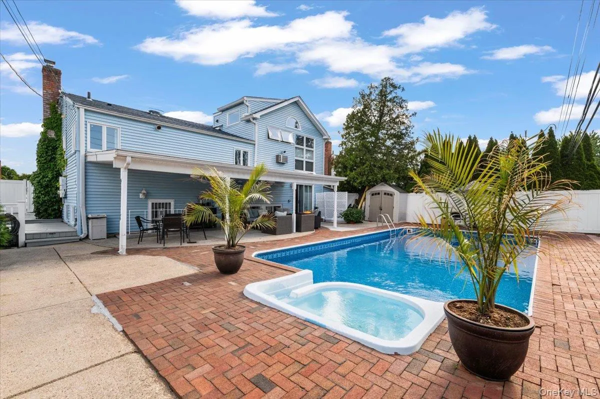 Rear View of Home with Pool w/Hot Tub Rear View of Home with Pool w/Hot Tub