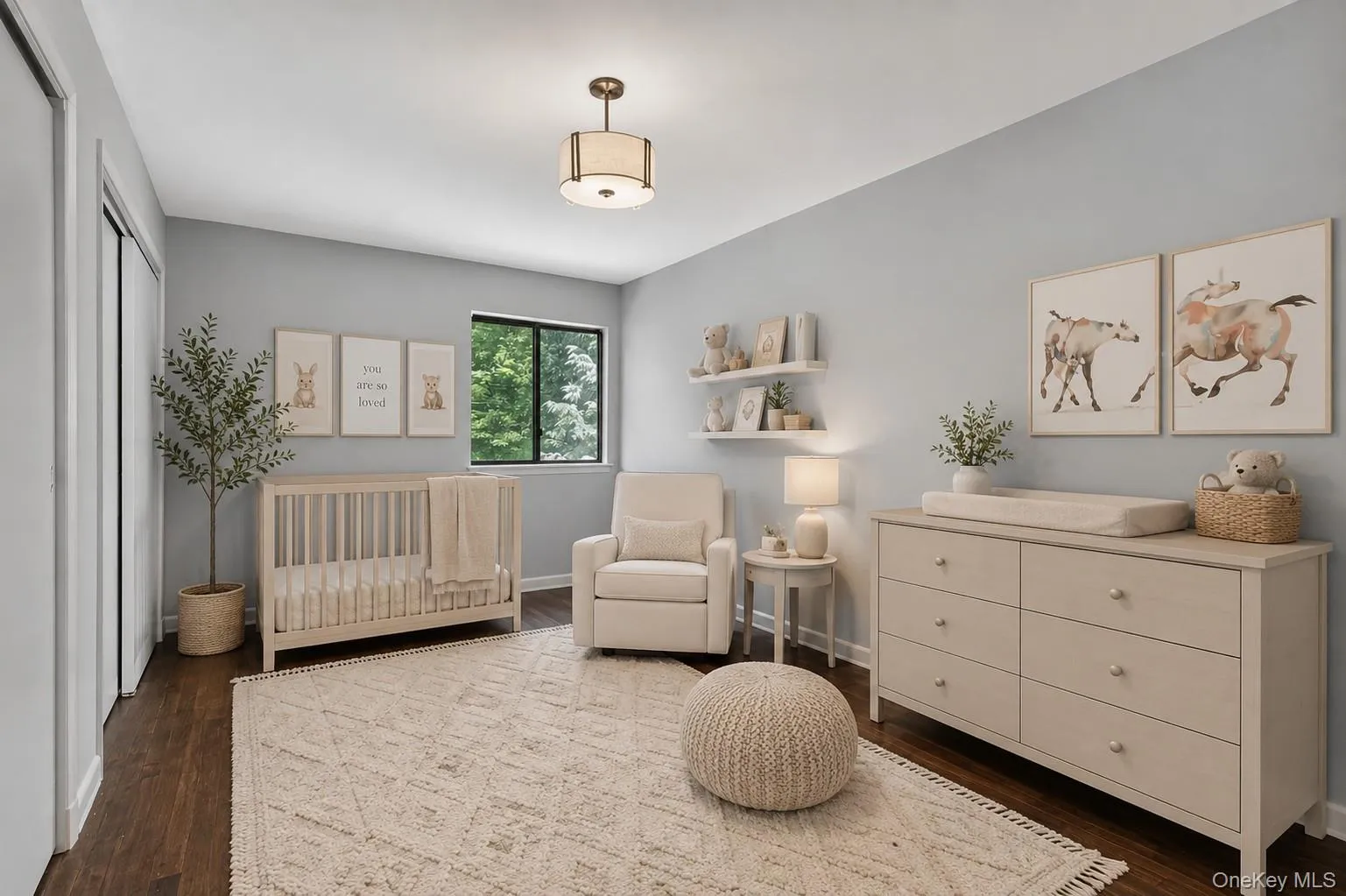 This comfortable bedroom features hardwood flooring, spacious double closets, and abundant natural light, creating a warm and inviting retreat. This comfortable bedroom features hardwood flooring, spacious double closets, and abundant natural light, creating a warm and inviting retreat.
