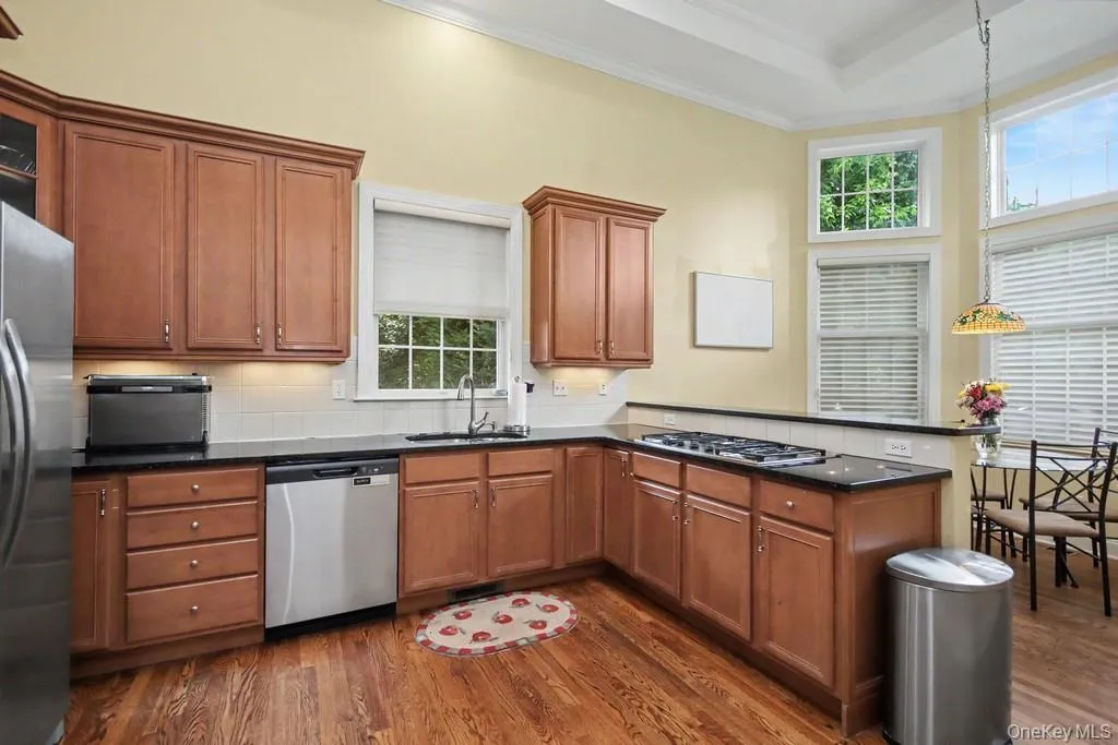 Kitchen has granite counters Kitchen has granite counters