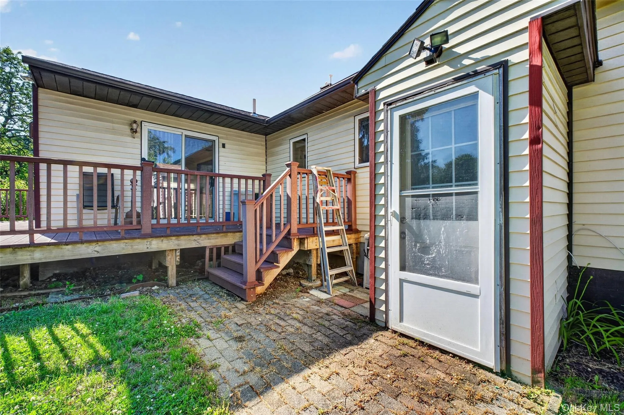 Egress from basement leads to backyard Egress from basement leads to backyard