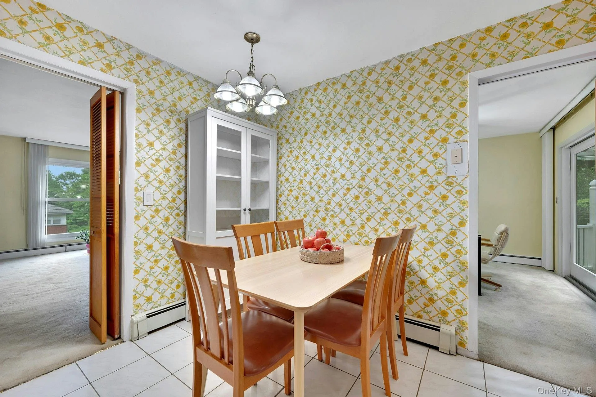 Kitchen with view toward dining room and living room Kitchen with view toward dining room and living room