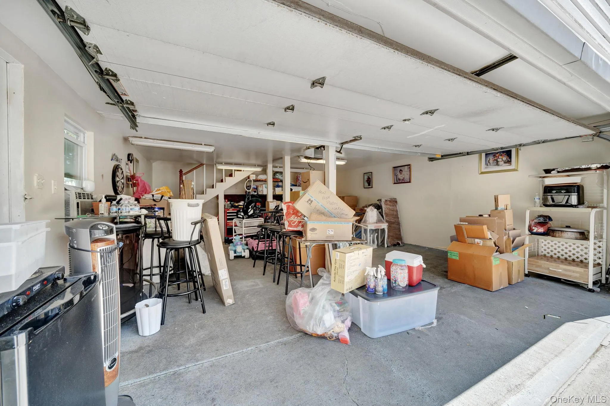 Double Garage with Attic Storage area and walk up Steps Double Garage with Attic Storage area and walk up Steps