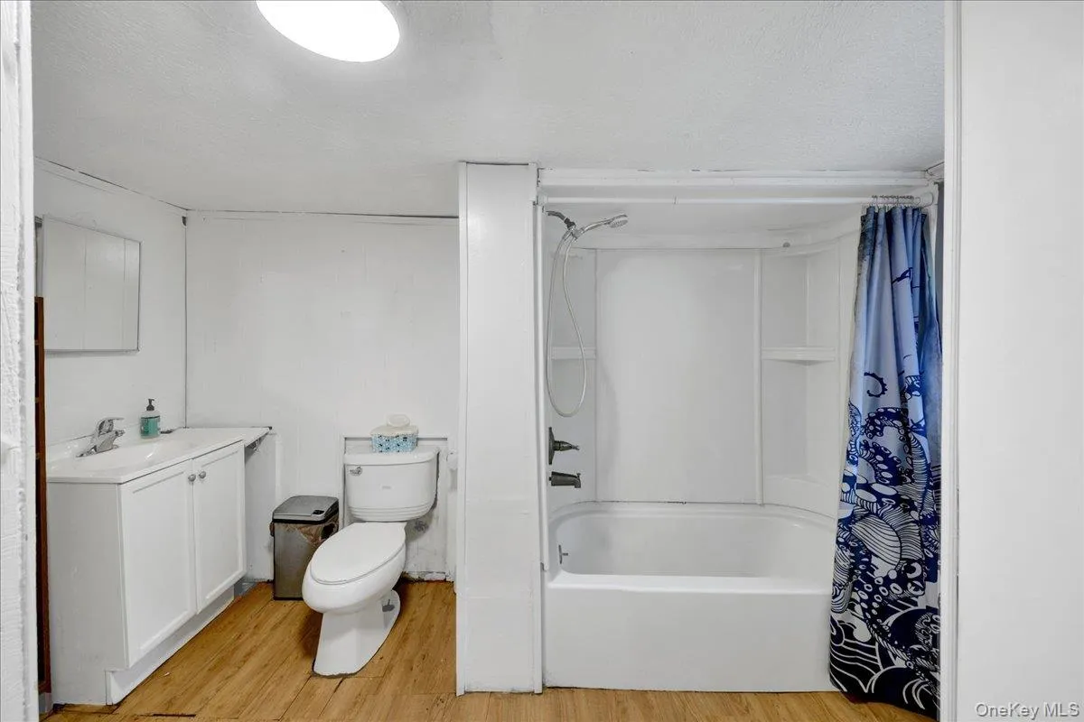 Bathroom in finished basement/lower level Bathroom in finished basement/lower level