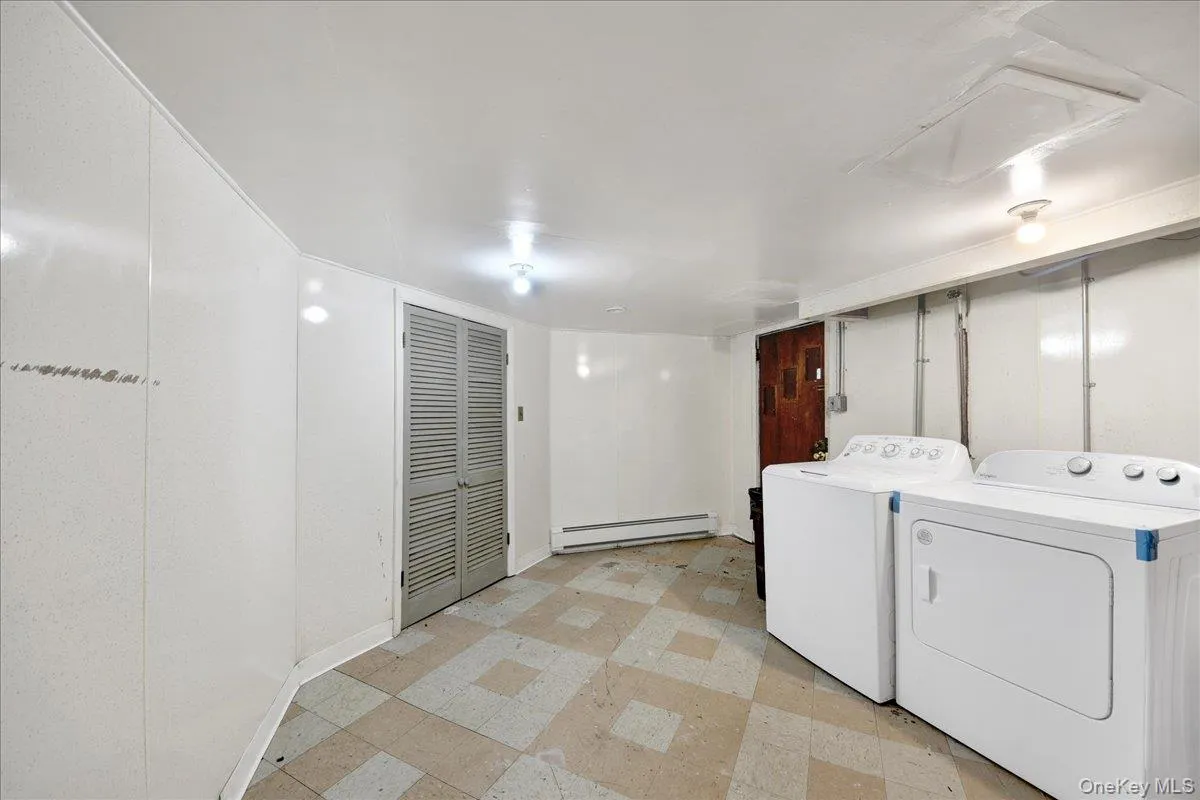 Laundry room in finished basement/lower level Laundry room in finished basement/lower level