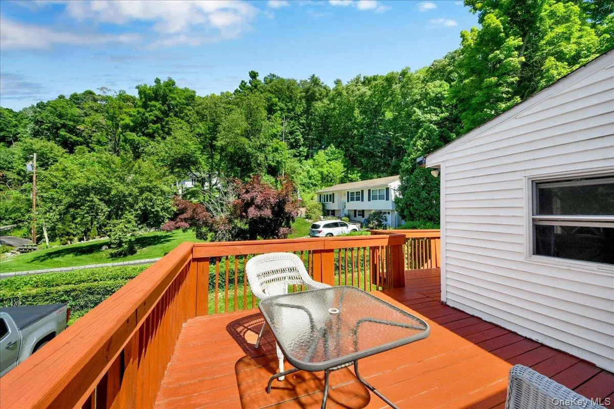 Deck off the sunroom Deck off the sunroom