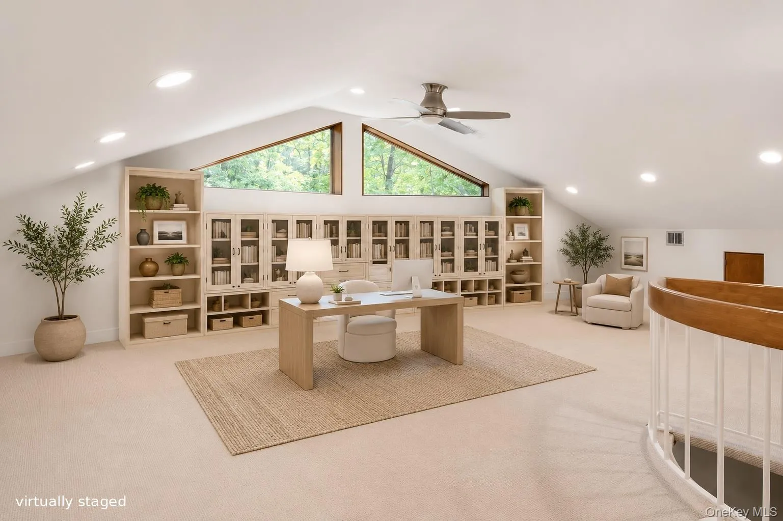 Virtually Staged-Primary Bedroom Suite Loft with Half Bath Virtually Staged-Primary Bedroom Suite Loft with Half Bath