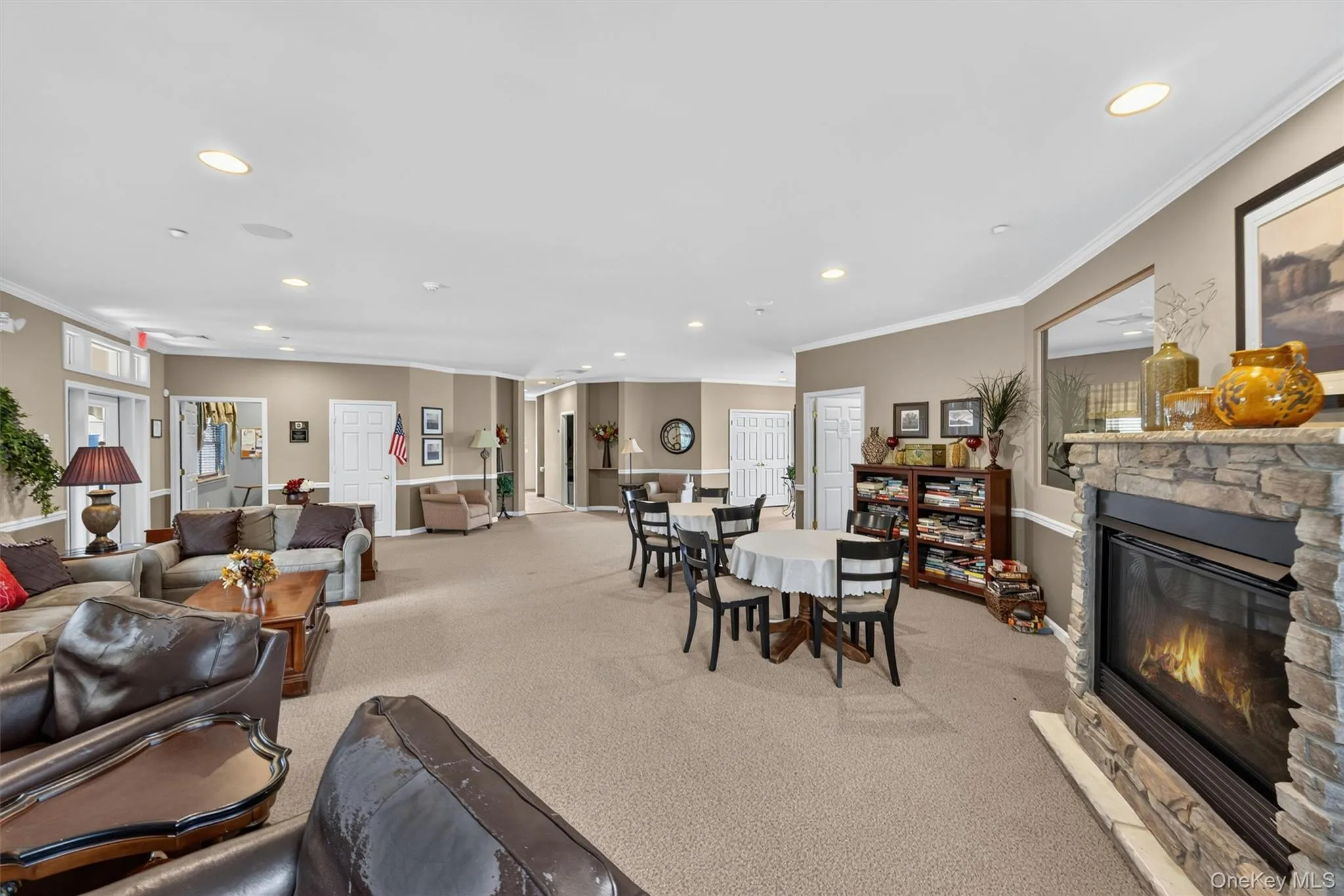 Inside of clubhouse which includes a full kitchen and restrooms Inside of clubhouse which includes a full kitchen and restrooms