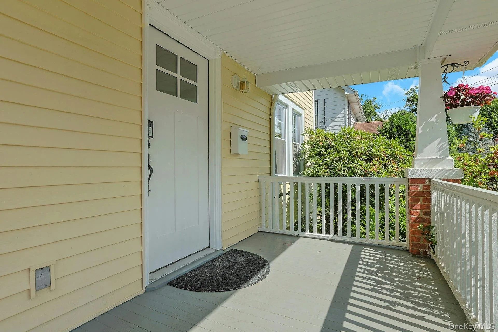 Covered front porch. Covered front porch.