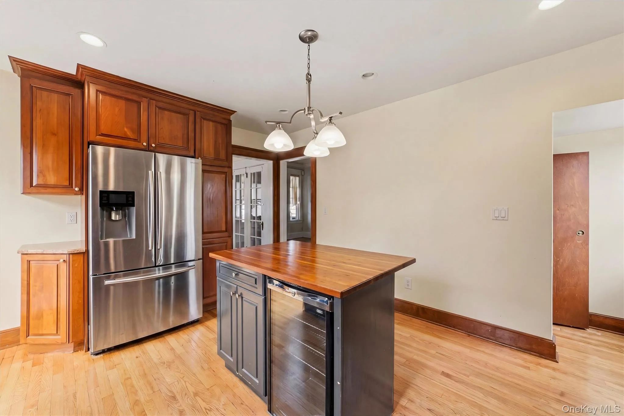 Kitchen w/ counter space and wine chiller Kitchen w/ counter space and wine chiller