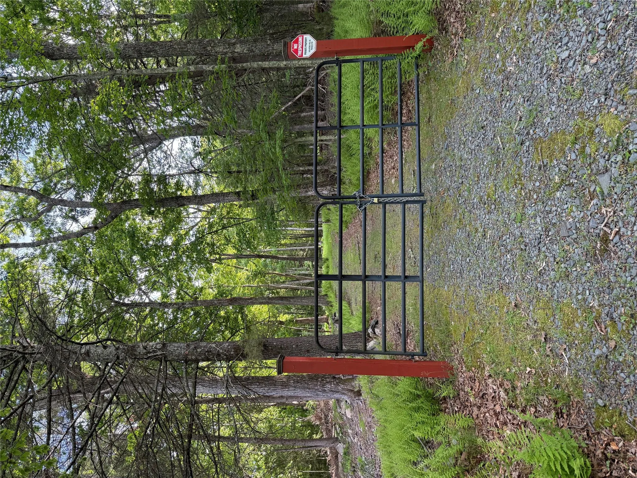 Gate for entry into the property Gate for entry into the property