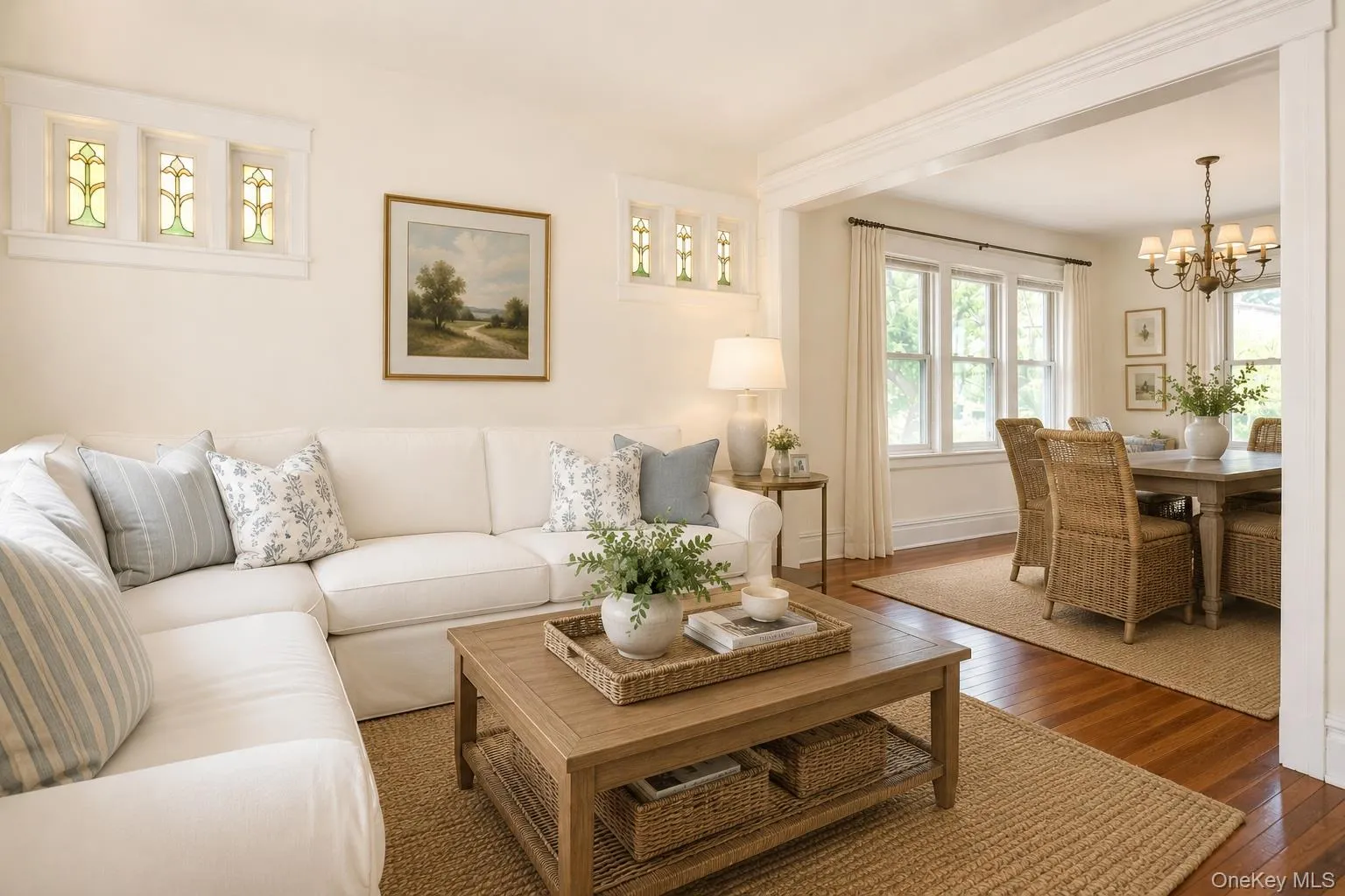 Virtually Staged Living Room and Dining Room. Virtually Staged Living Room and Dining Room.