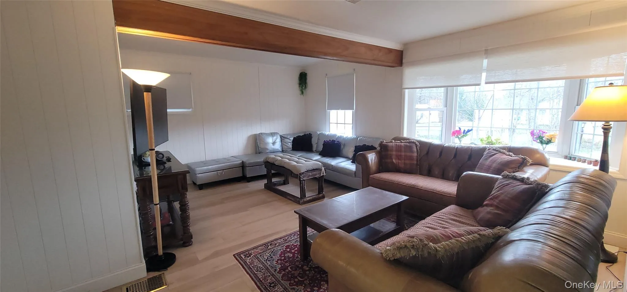 Living room with light wood-style floors. Living room with light wood-style floors.