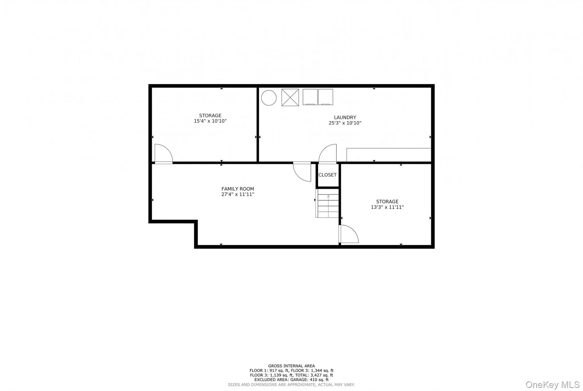 The lower-level floor plan offers space for a variety of flexible uses! The lower-level floor plan offers space for a variety of flexible uses!