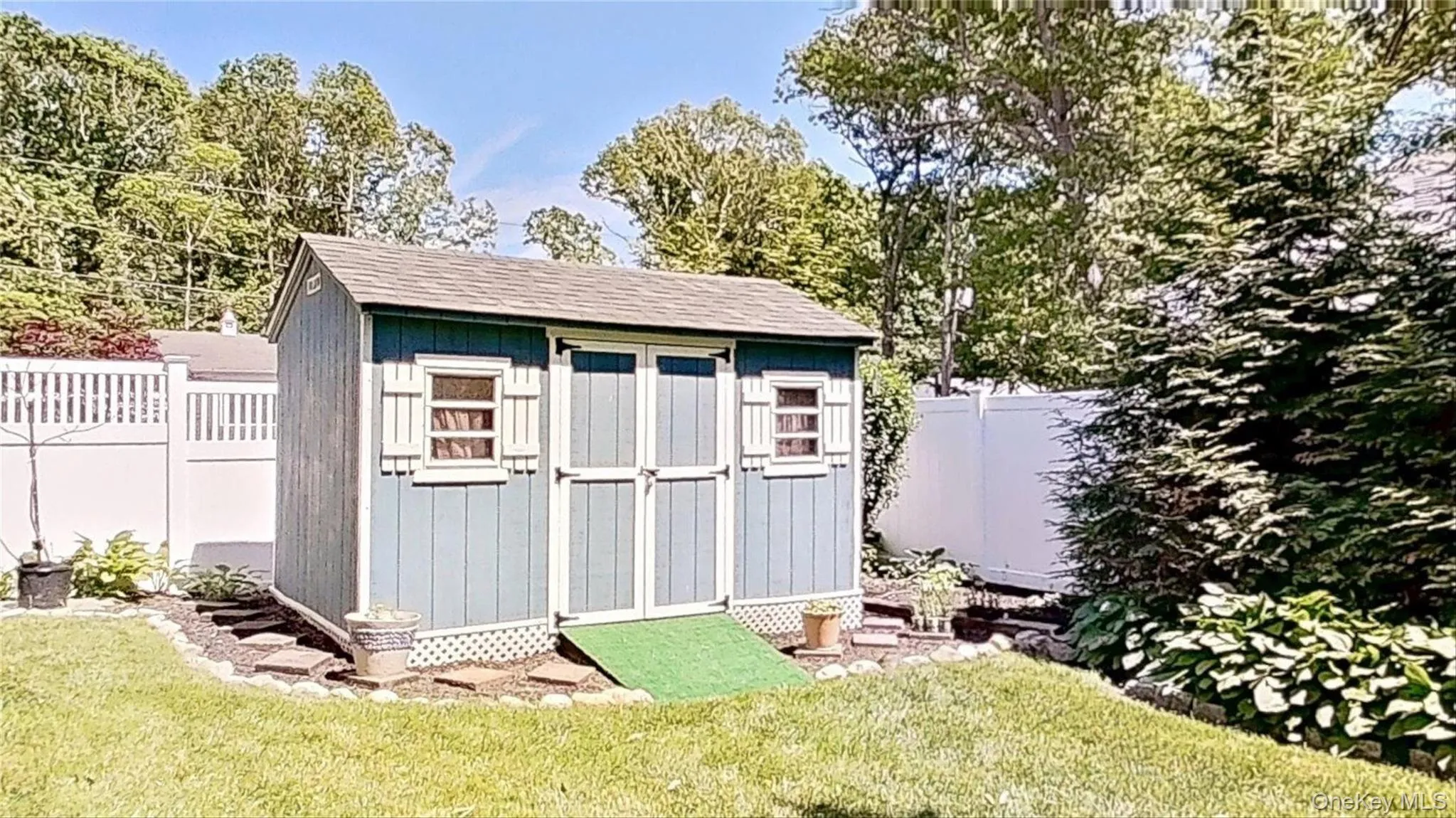 The shed is out of the way yet accessible for all your needs. The shed is out of the way yet accessible for all your needs.