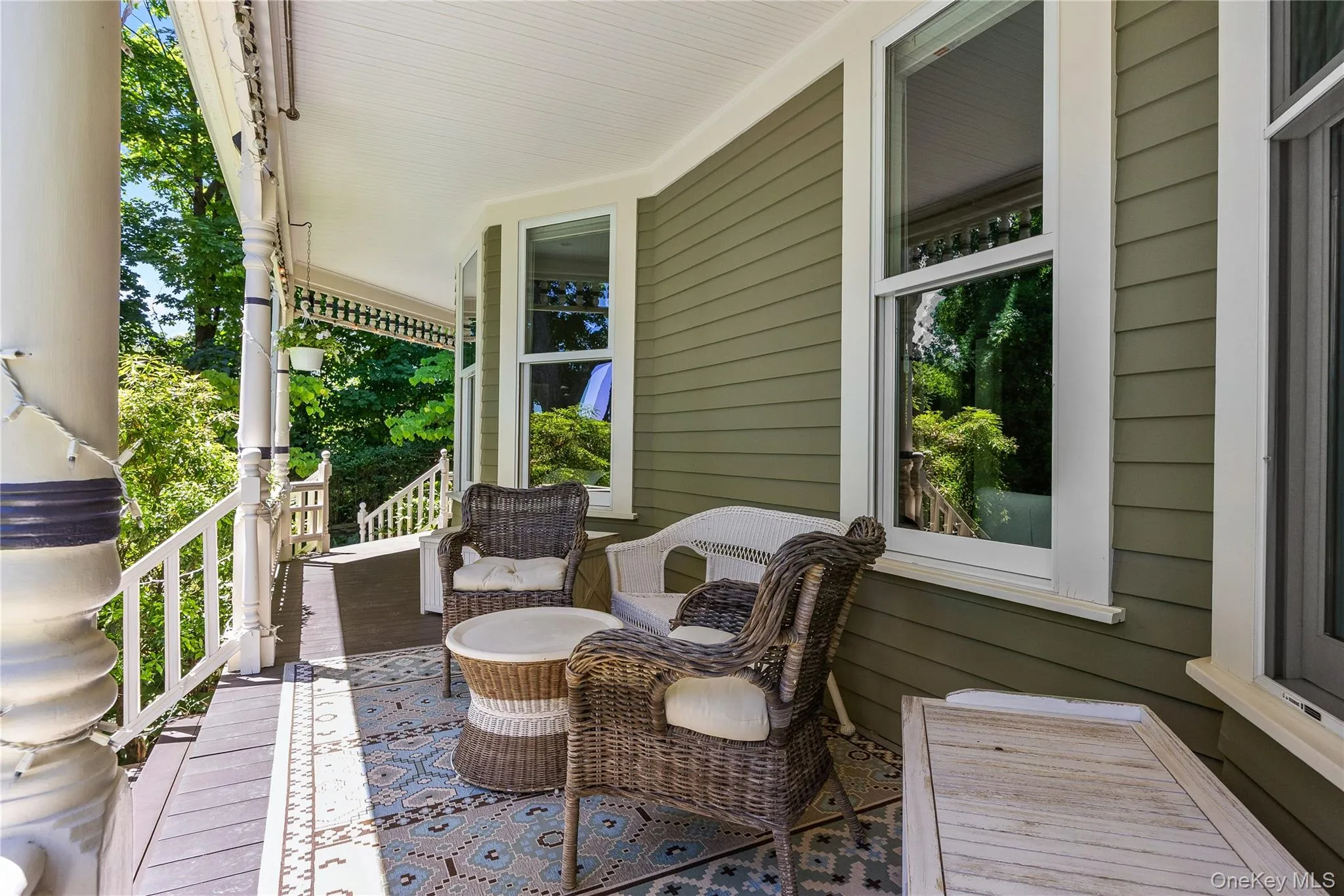 Deck on wrap around terrace. Deck on wrap around terrace.